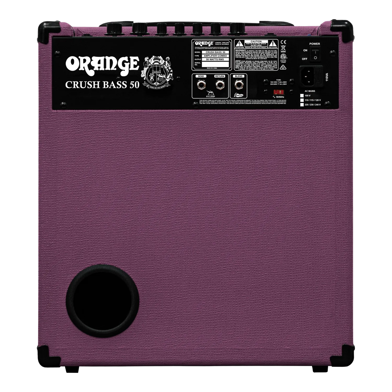 Orange Crush Bass 50 Glenn Hughes basscombo 50W Deep Purple