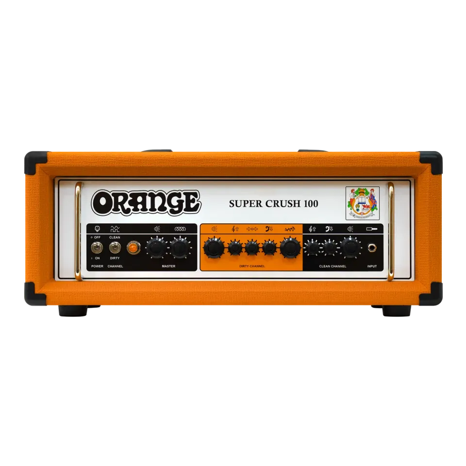 Orange Super Crush 100 topp 100W svart 2-kanals