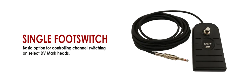 DVmark Single Footswitch fotbryter kanal