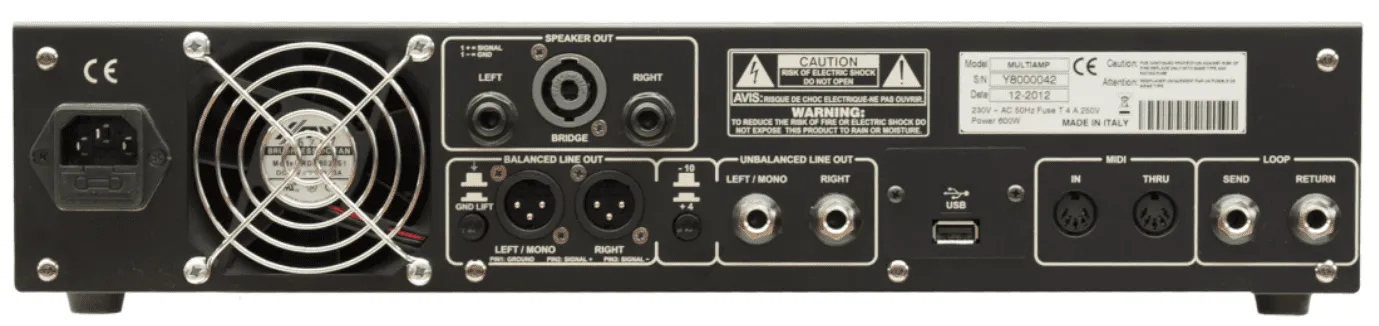 DV Mark Multiamp FG rackforsterker Frank Gambale signatur