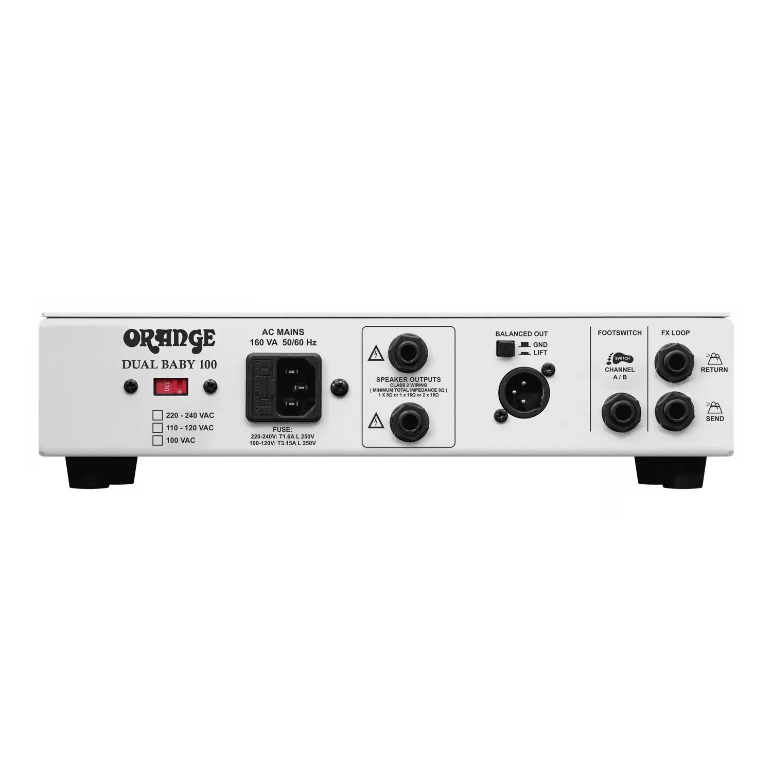 Orange Dual Baby 100 gitarforsterker 100W rack 2 kanaler