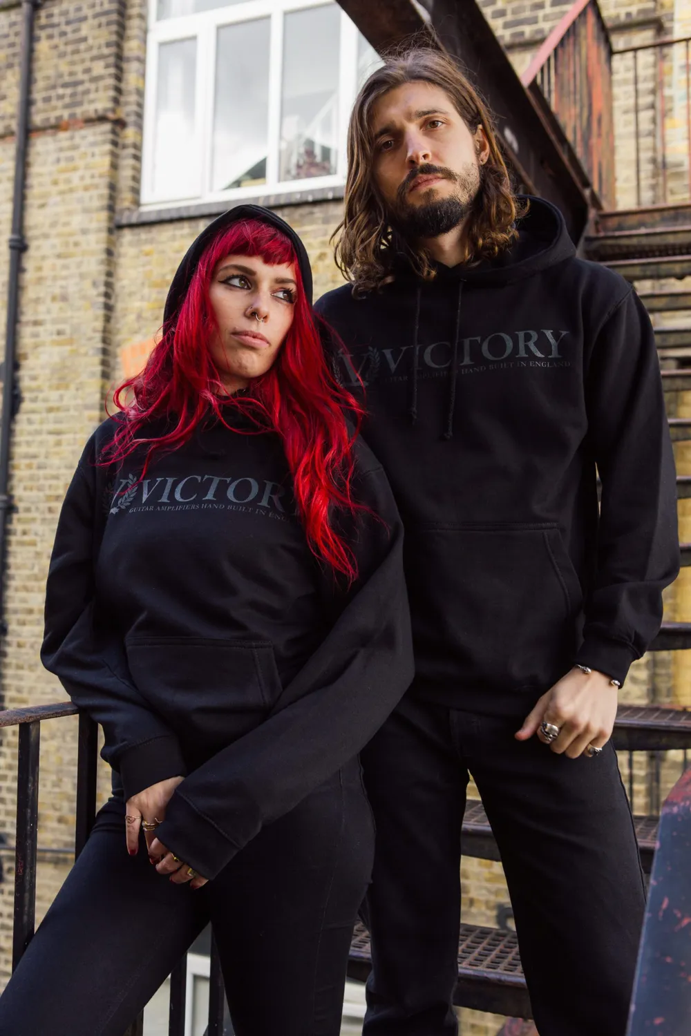 Victory Official Hoodie hettegenser svart sort logo