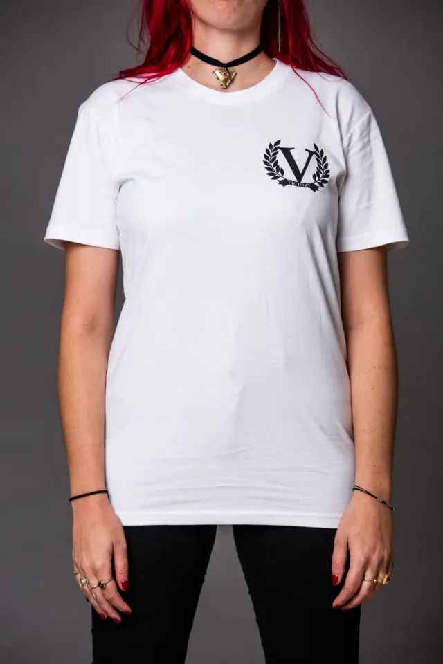 Victory Duchess t-skjorte hvit bomull logo
