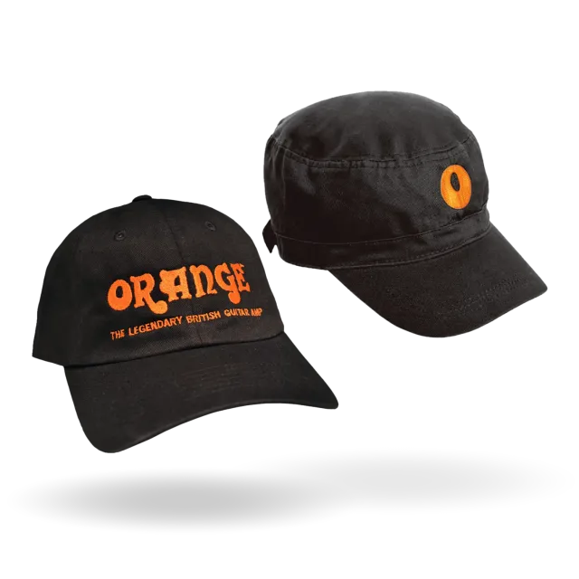 Orange Cadet caps svart baseball med oransje logo