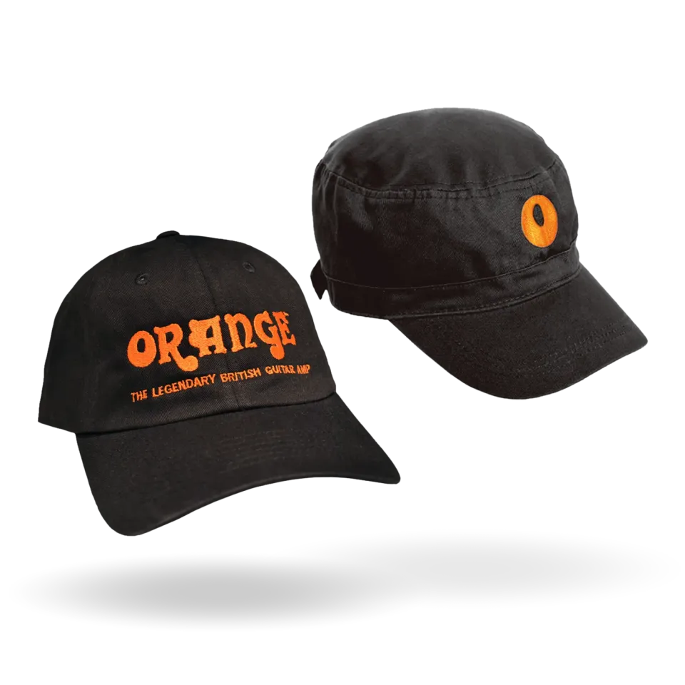 Orange Cadet caps svart baseball med oransje logo