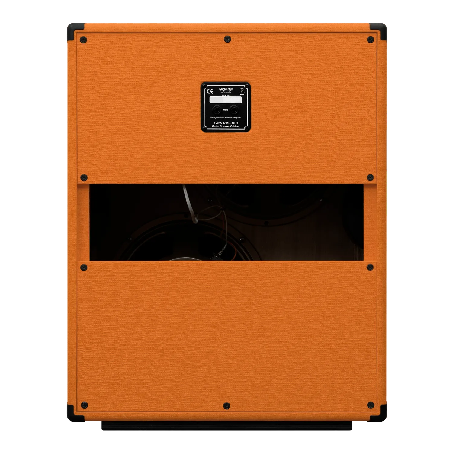 Orange PPC212V gitarkabinett 2x12 oransje åpent