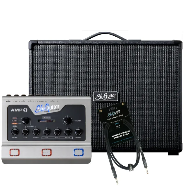 BluGuitar AMP1 Mercury Edition forsterkersett med FatCab kabel