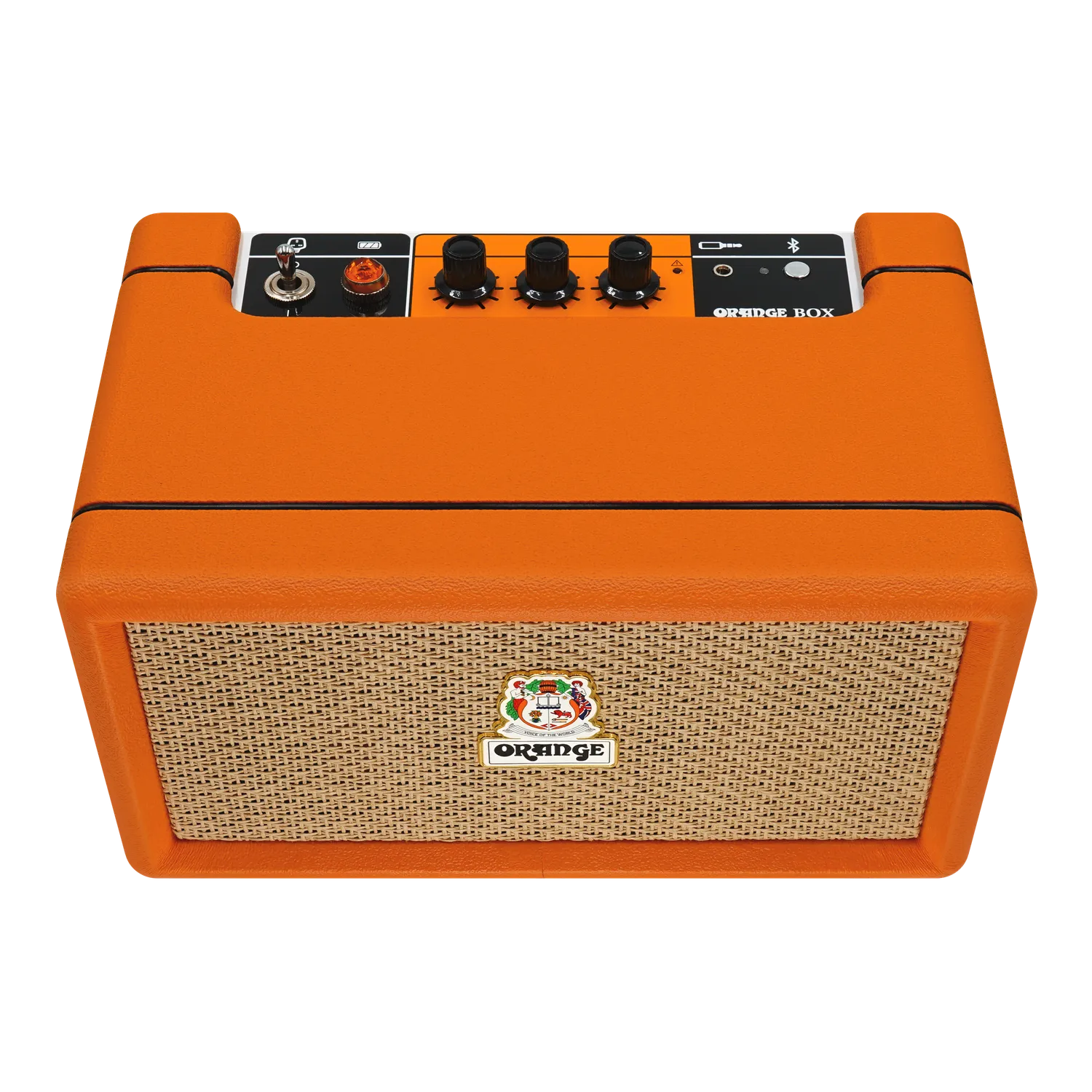 Orange Box bluetooth høyttaler oransje oppladbar