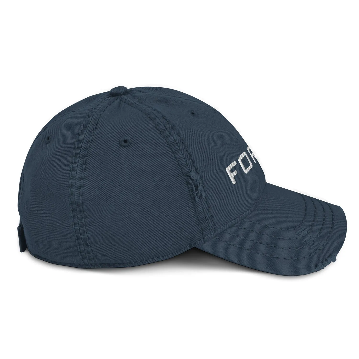 Fortin Distressed caps bomull svart / marine