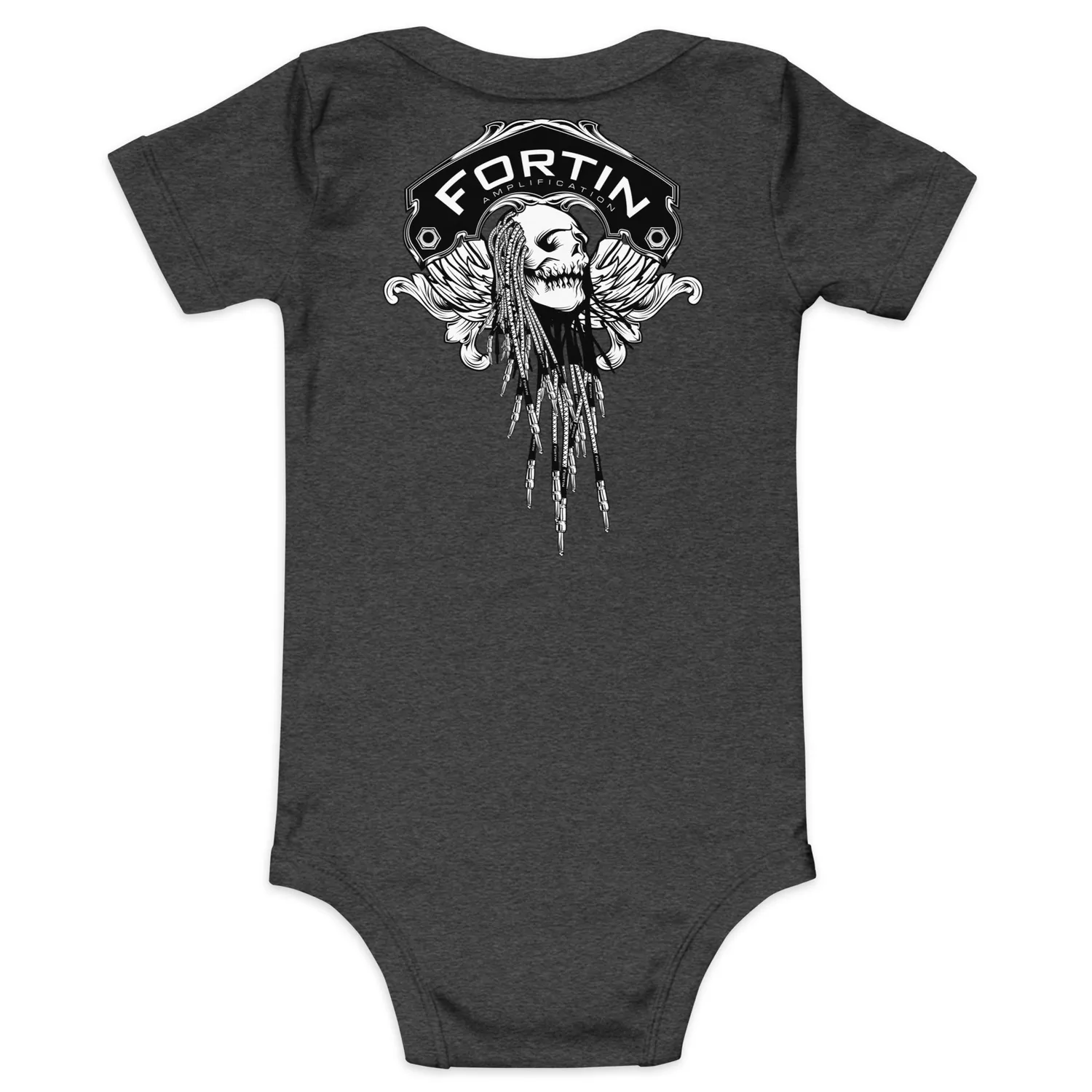 Fortin Baby Shat body svart 3-6 m bomull