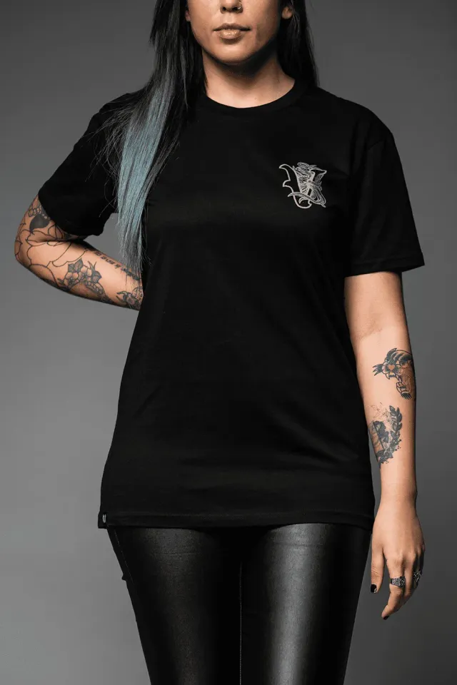 Victory The Kraken t-skjorte svart hvit logo