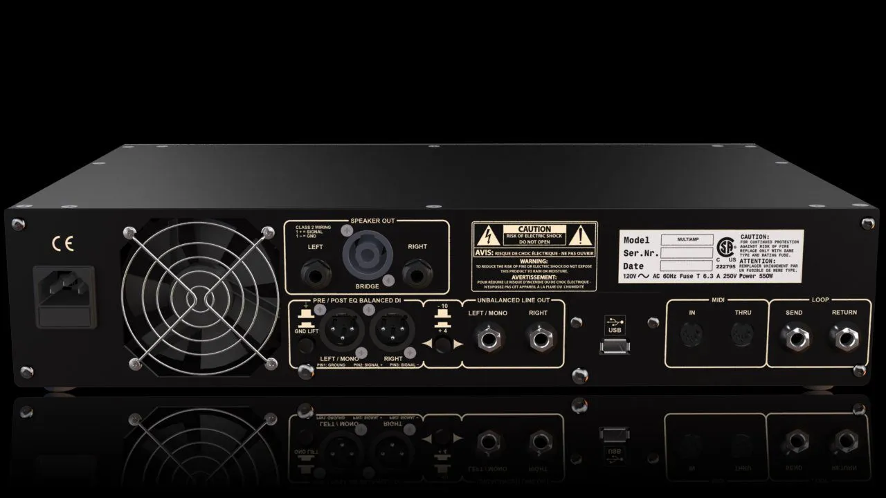 DVmark Multiamp gitarprosessor 500W stereo
